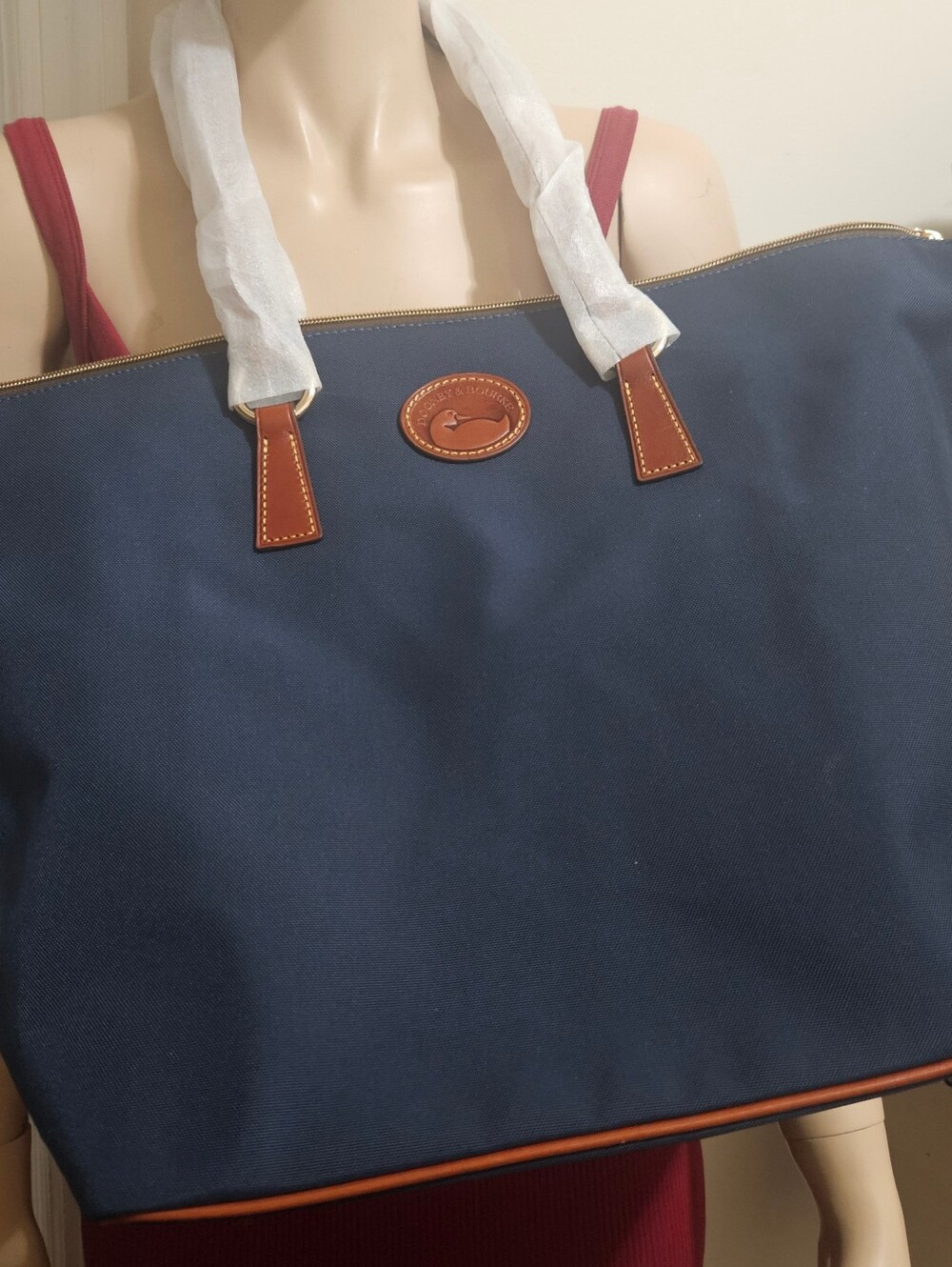 NWT Women's Dooney & Bourke Nylon Tobi Tote Navy - Picture 5 of 5